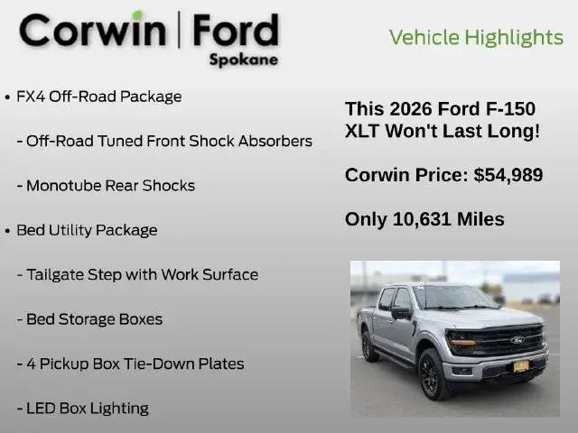 2026 Ford F-150 - $54,989