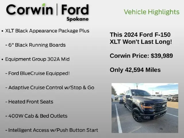 2024 Ford F-150 - $39,989