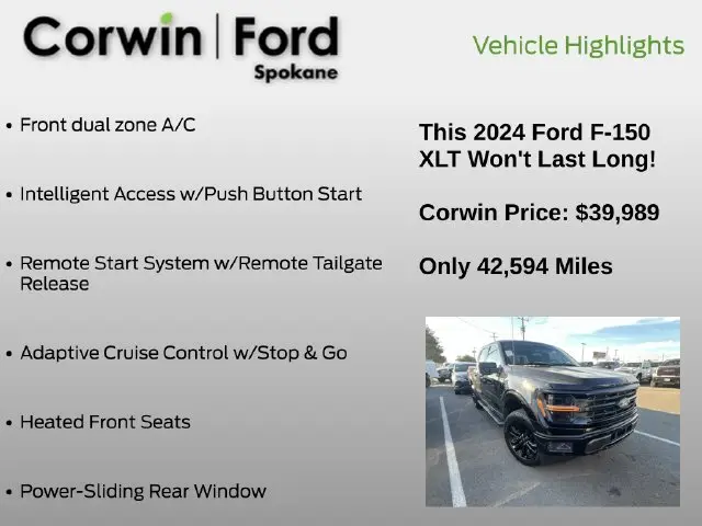 2024 Ford F-150 - $39,989