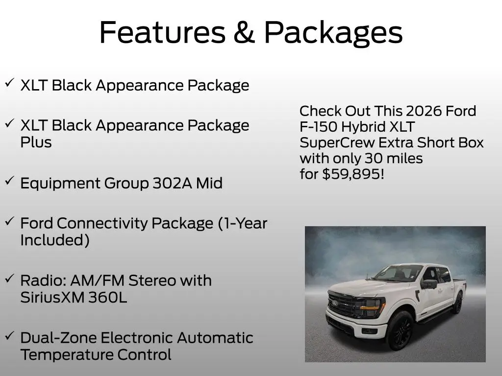 2026 Ford F-150 - $59,895