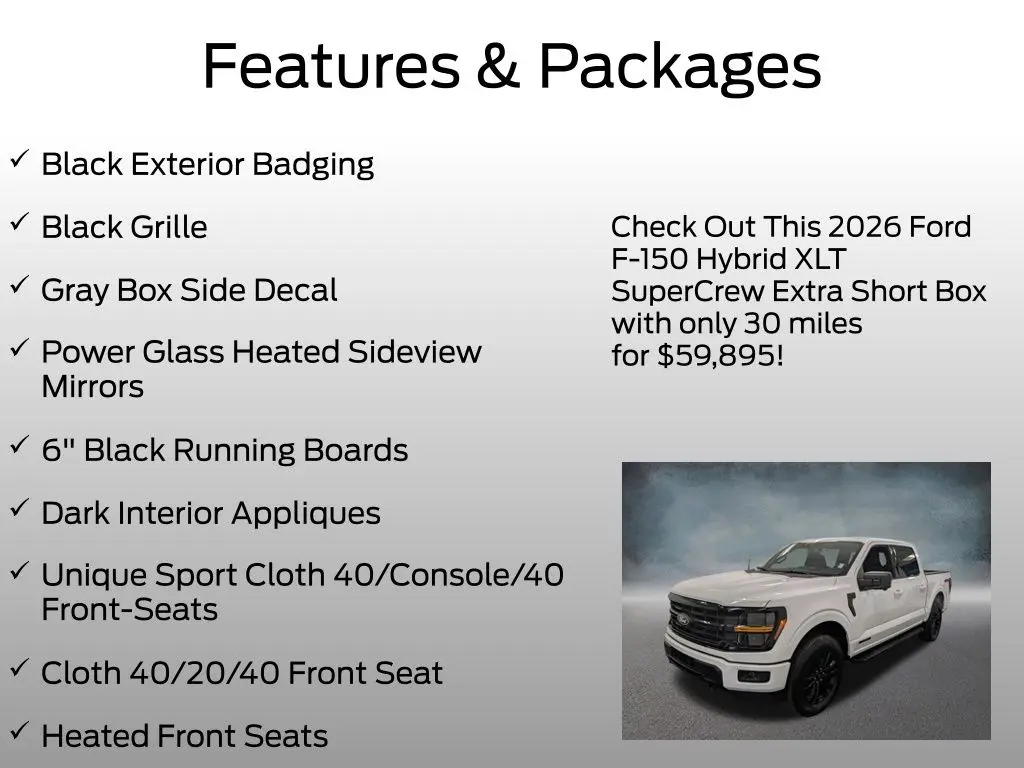 2026 Ford F-150 - $59,895