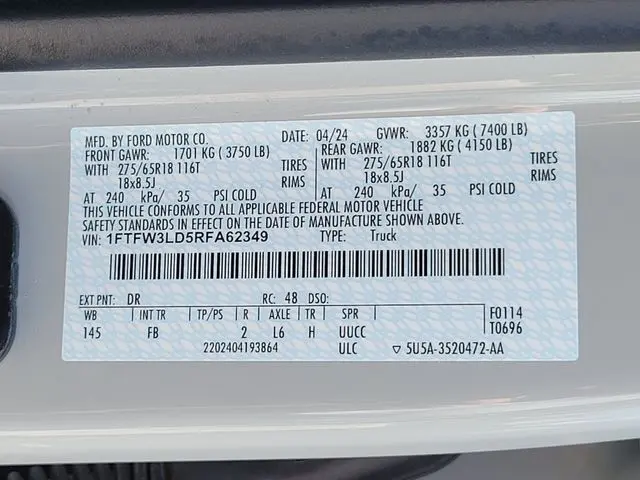 2024 Ford F-150 - $48,444