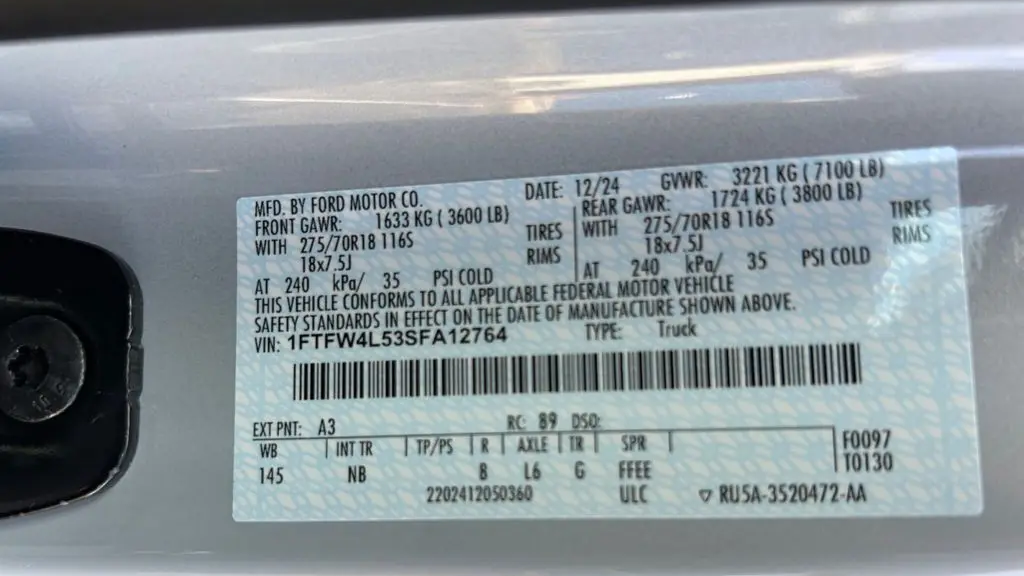 2025 Ford F-150 Tremor