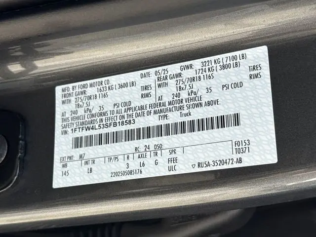 2025 Ford F-150 - $61,551