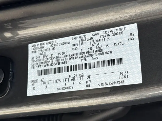 2025 Ford F-150 - $61,551