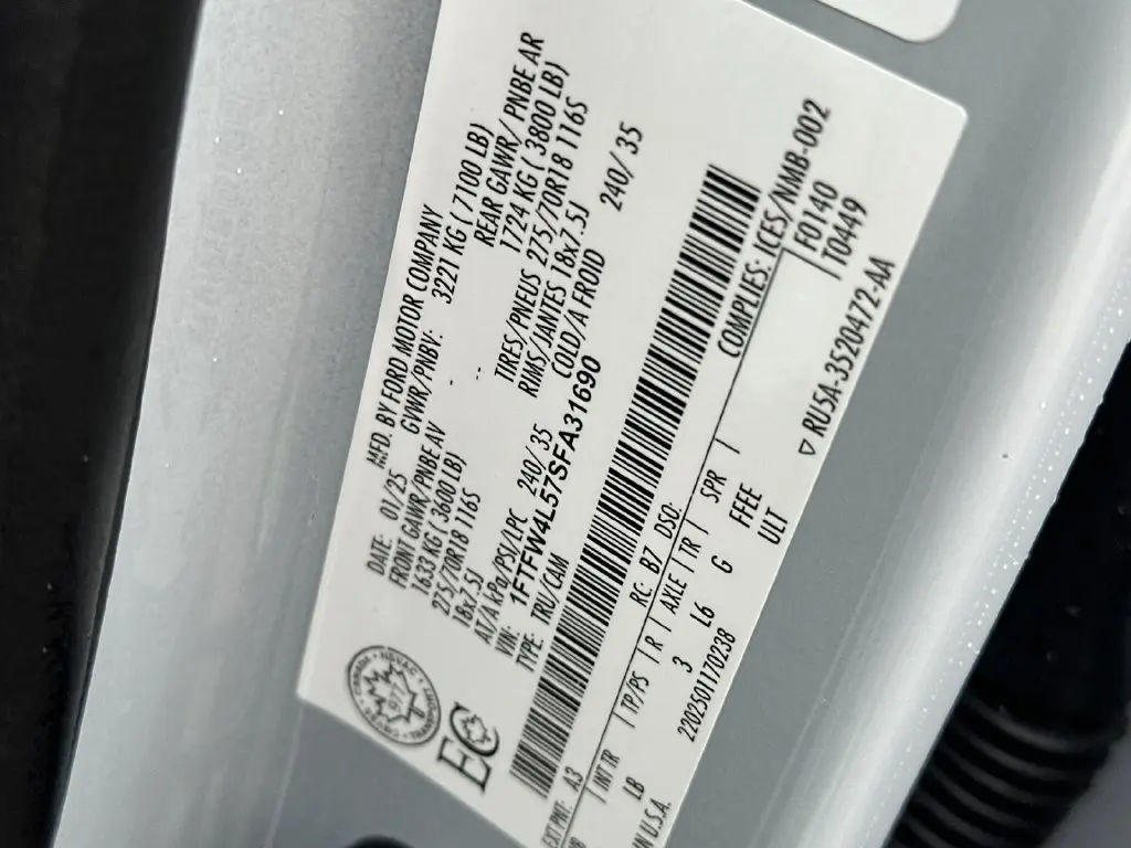 2025 Ford F-150 - $59,761