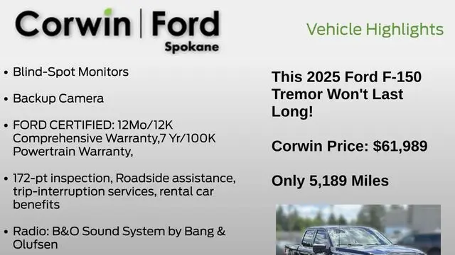 2025 Ford F-150 Tremor