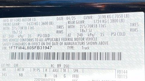 2025 Ford F-150 Tremor