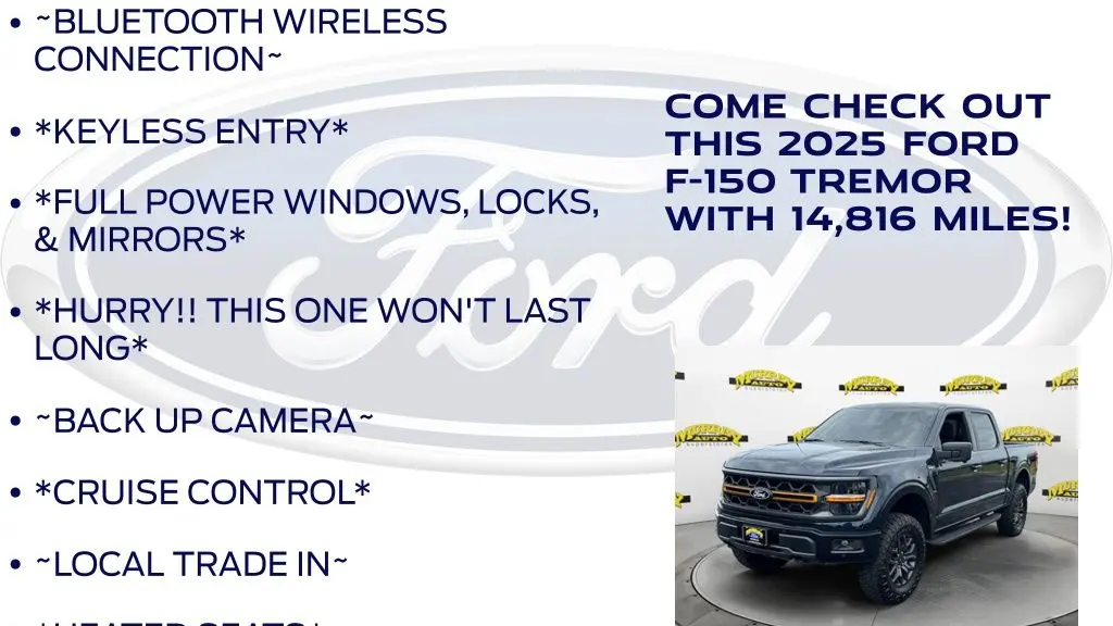 2025 Ford F-150 Tremor