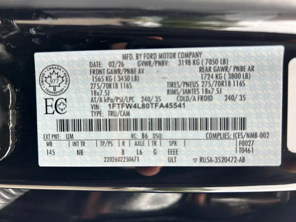 2026 Ford F-150 - $65,799