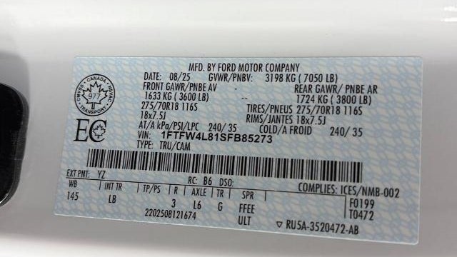 2025 Ford F-150 Tremor