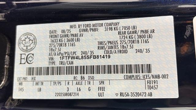 2025 Ford F-150 Tremor