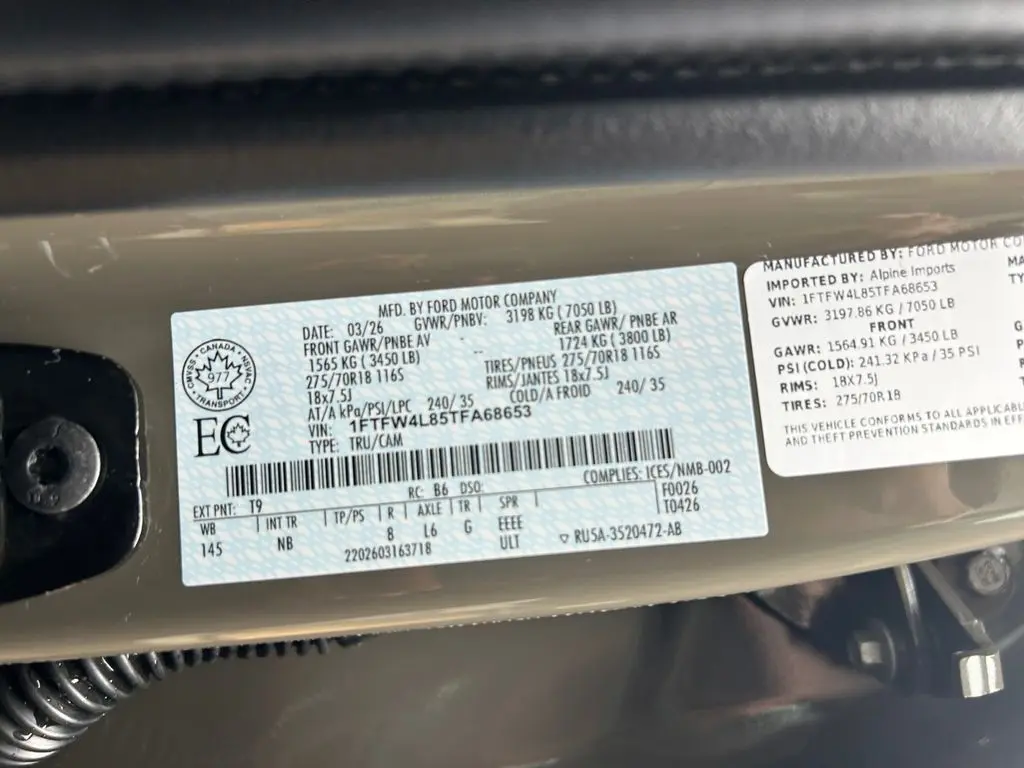 2026 Ford F-150 - $68,778