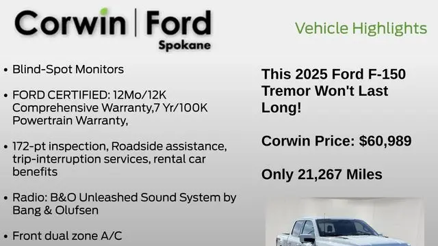 2025 Ford F-150 Tremor