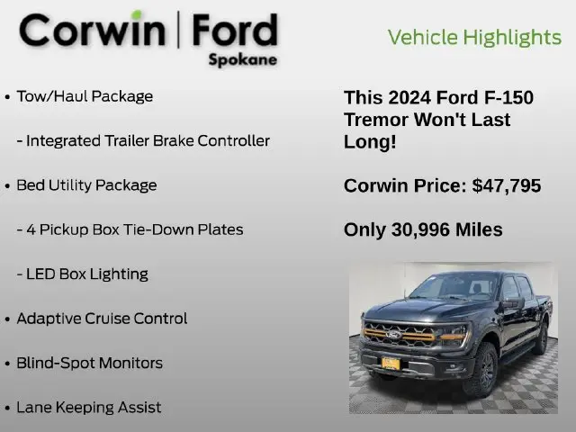 2024 Ford F-150 - $47,795
