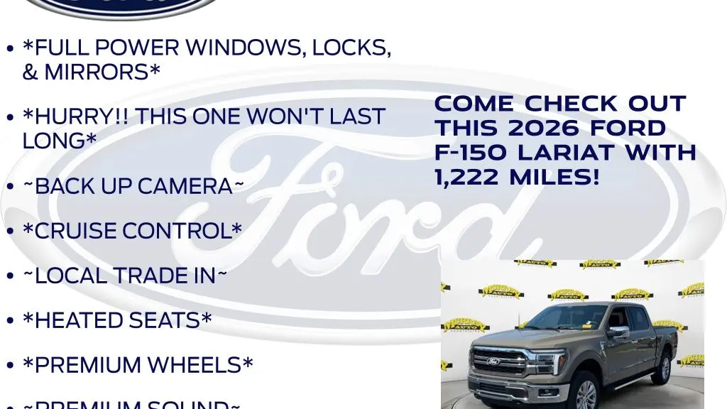 2026 Ford F-150 Lariat