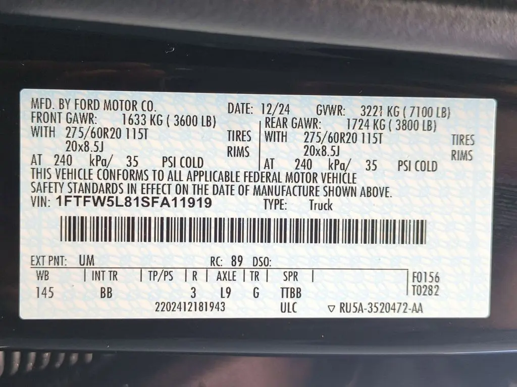 2025 Ford F-150 - $59,204