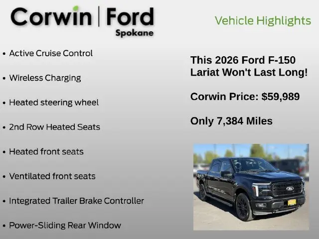 2026 Ford F-150 - $59,989