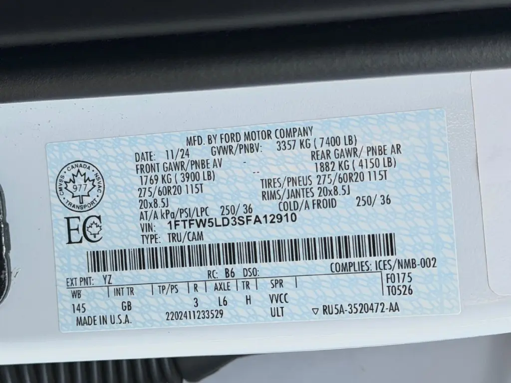 2025 Ford F-150 - $57,449