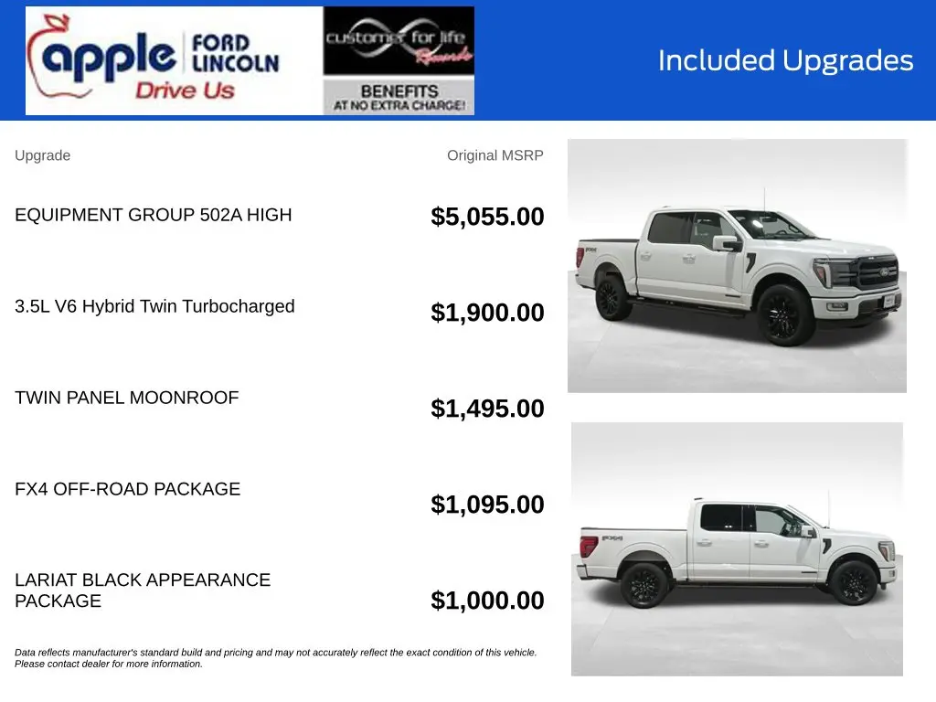 2024 Ford F-150 - $51,797