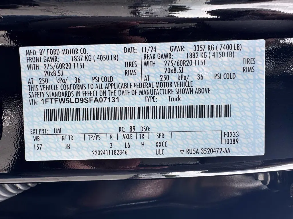 2025 Ford F-150 - $52,342