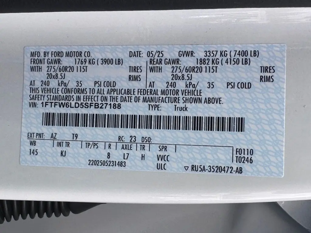 2025 Ford F-150 - $63,000