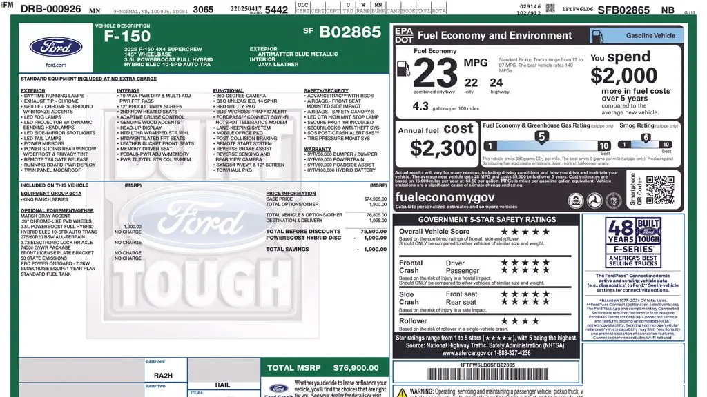 2025 Ford F-150 King Ranch