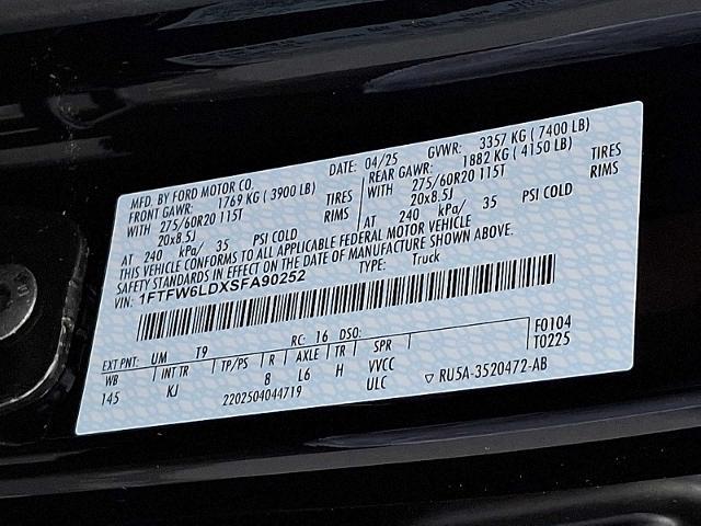 2025 Ford F-150 - $65,476