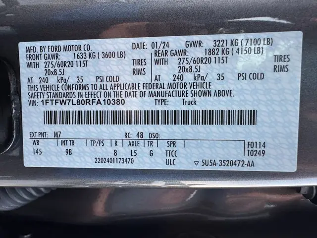 2024 Ford F-150 - $59,001