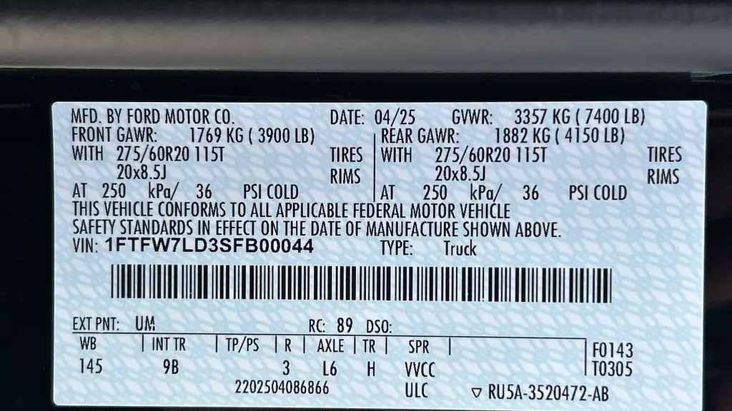 2025 Ford F-150 Platinum