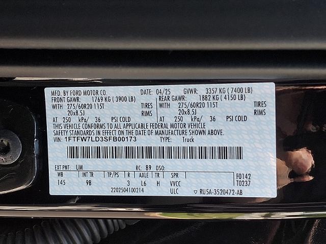 2025 Ford F-150 - $67,875