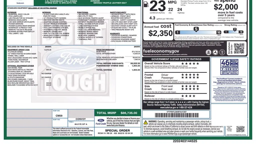 2024 Ford F-150 Platinum