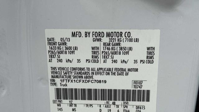 2013 Ford F-150 Lariat