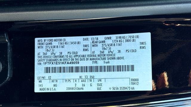 2019 Ford F-150 XL