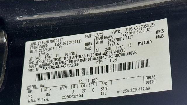 2020 Ford F-150 XL