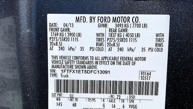 2013 Ford F-150 Lariat