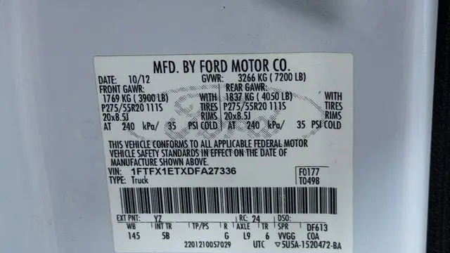 2013 Ford F-150 Lariat