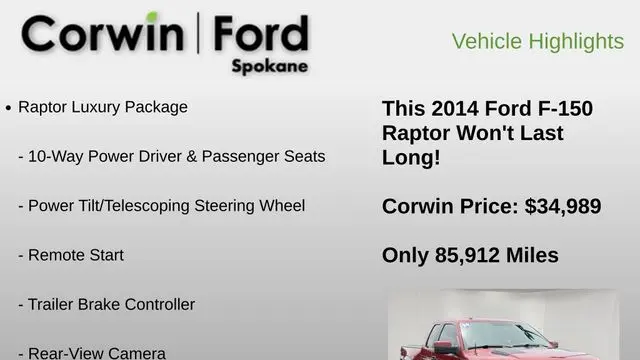 2014 Ford F-150 SVT Raptor