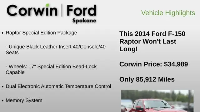 2014 Ford F-150 SVT Raptor