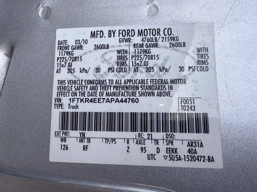 2010 Ford Ranger - $11,000