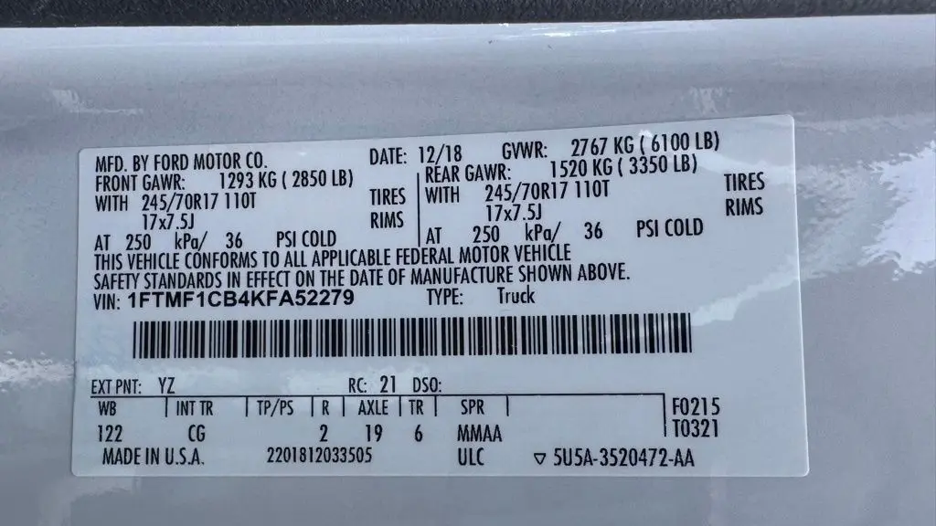 2019 Ford F-150 XL