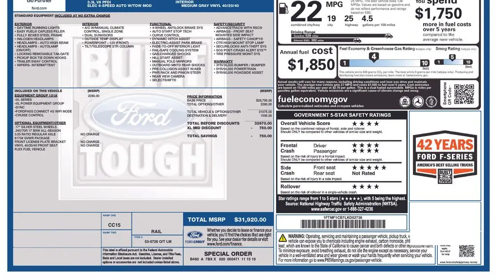 2020 Ford F-150 XL