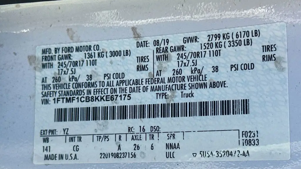2019 Ford F-150 XL