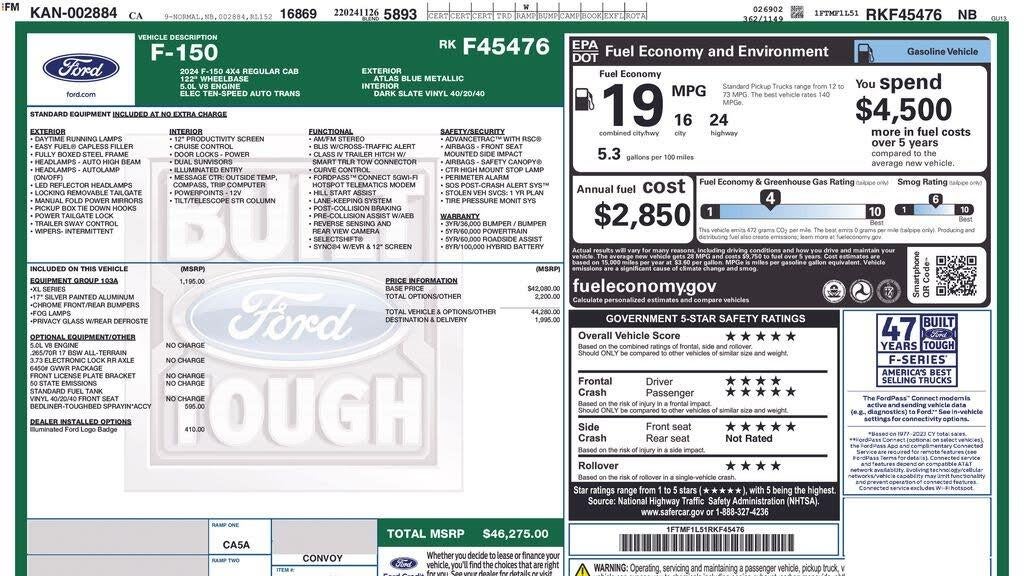 Preowned 2024 Ford F-150 XL for Sale