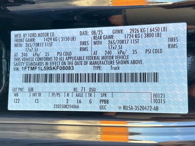 2025 Ford F-150 - $62,988