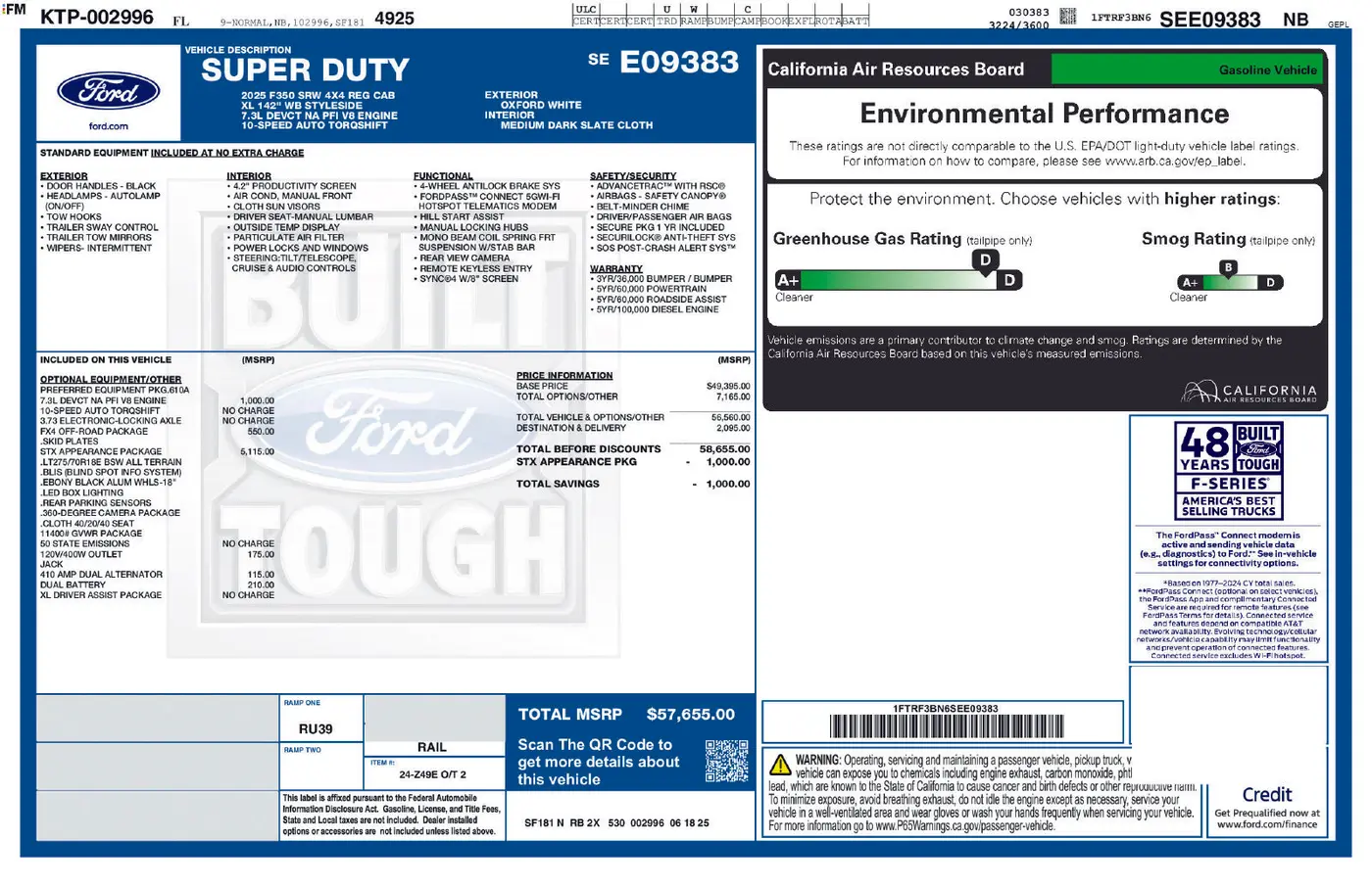 2025 Ford F-350 - $47,275