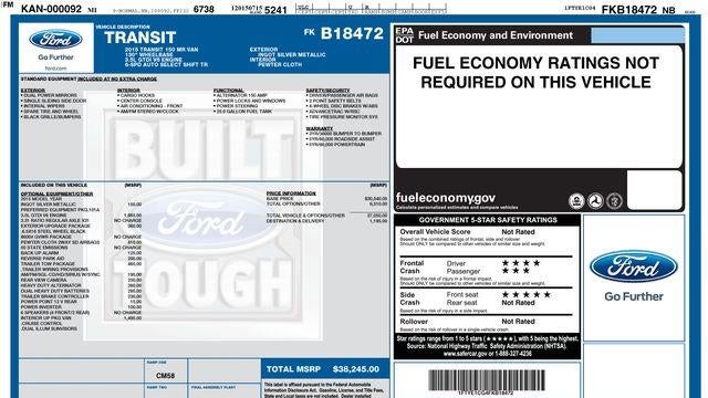 2015 Ford Transit 150