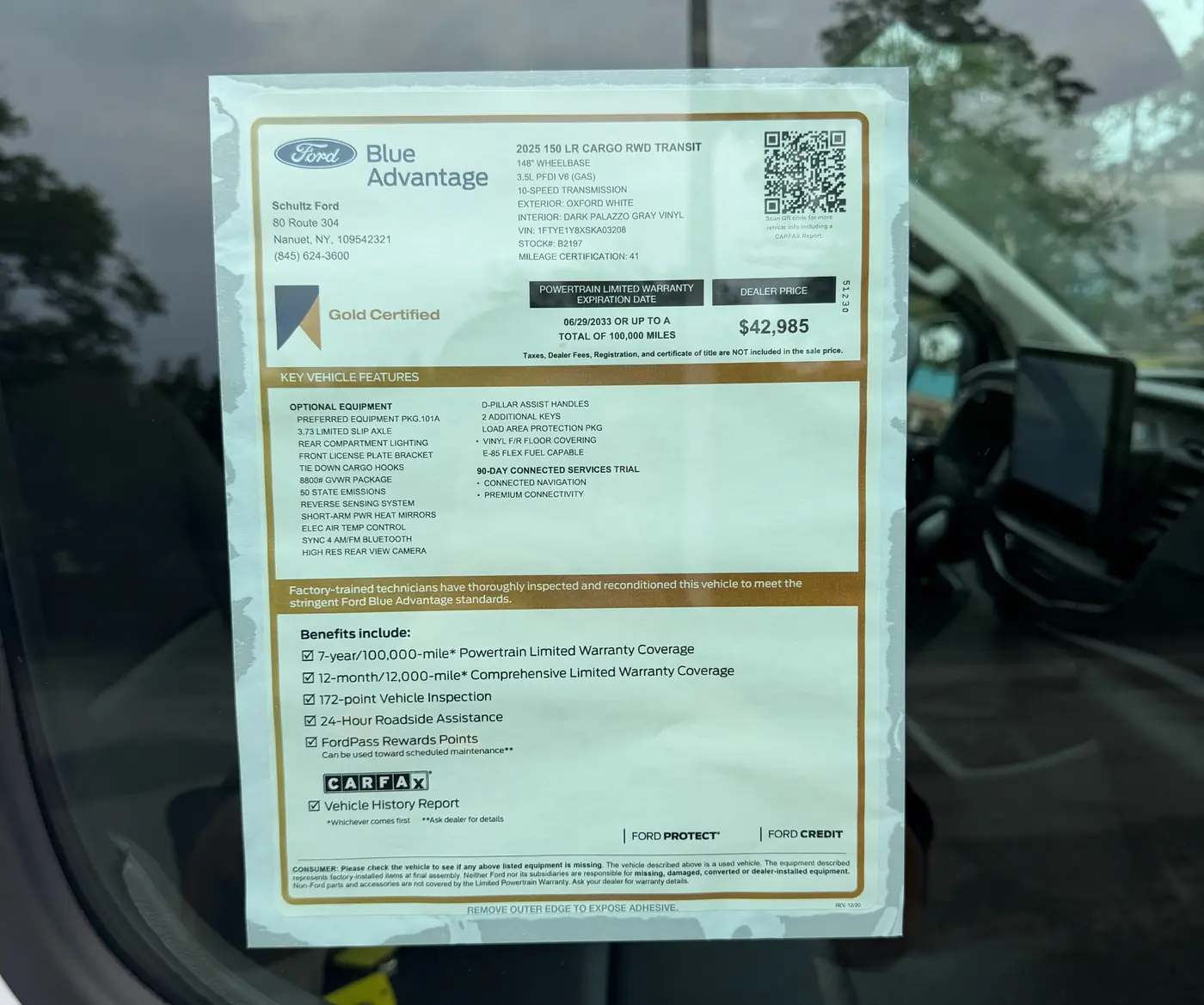 2025 Ford Transit - $42,685