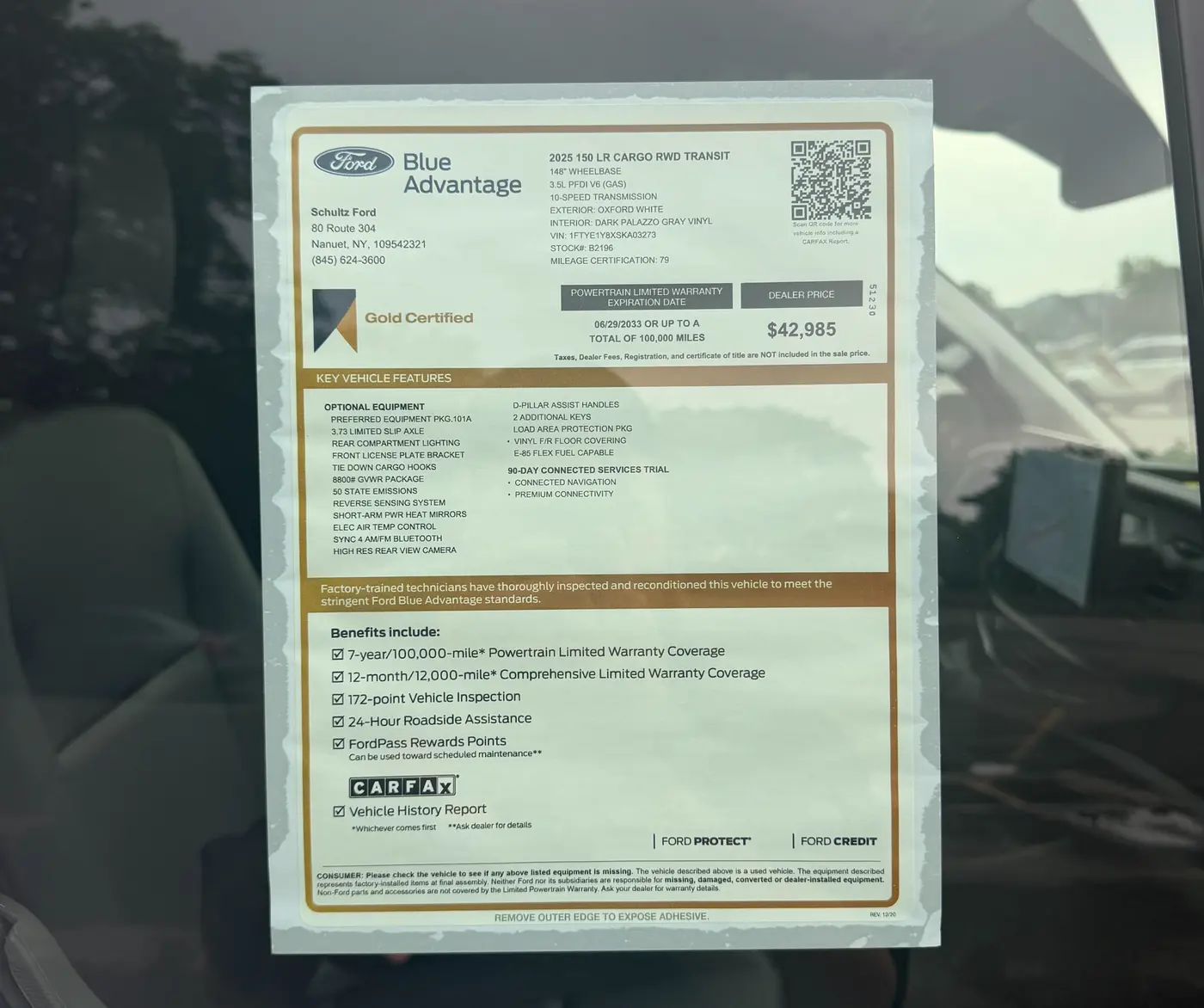 2025 Ford Transit - $42,685