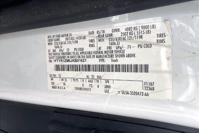 2018 Ford Transit - $14,999
